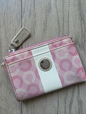 Coach Pink and White Wallet